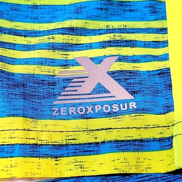 EUC ZeroXposure  Men's  Neon Stripe Swim trunks/Board shorts  size S - Picture 4 of 6